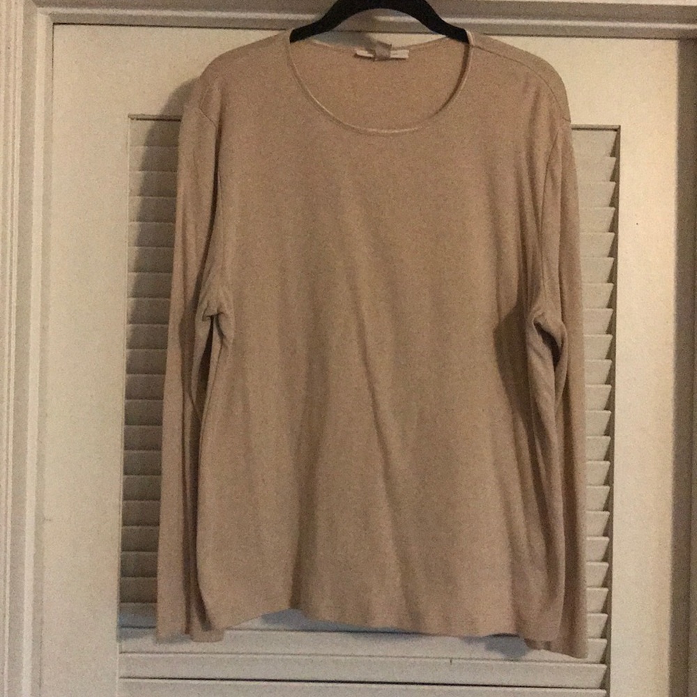 Tan long sleeve tee size L